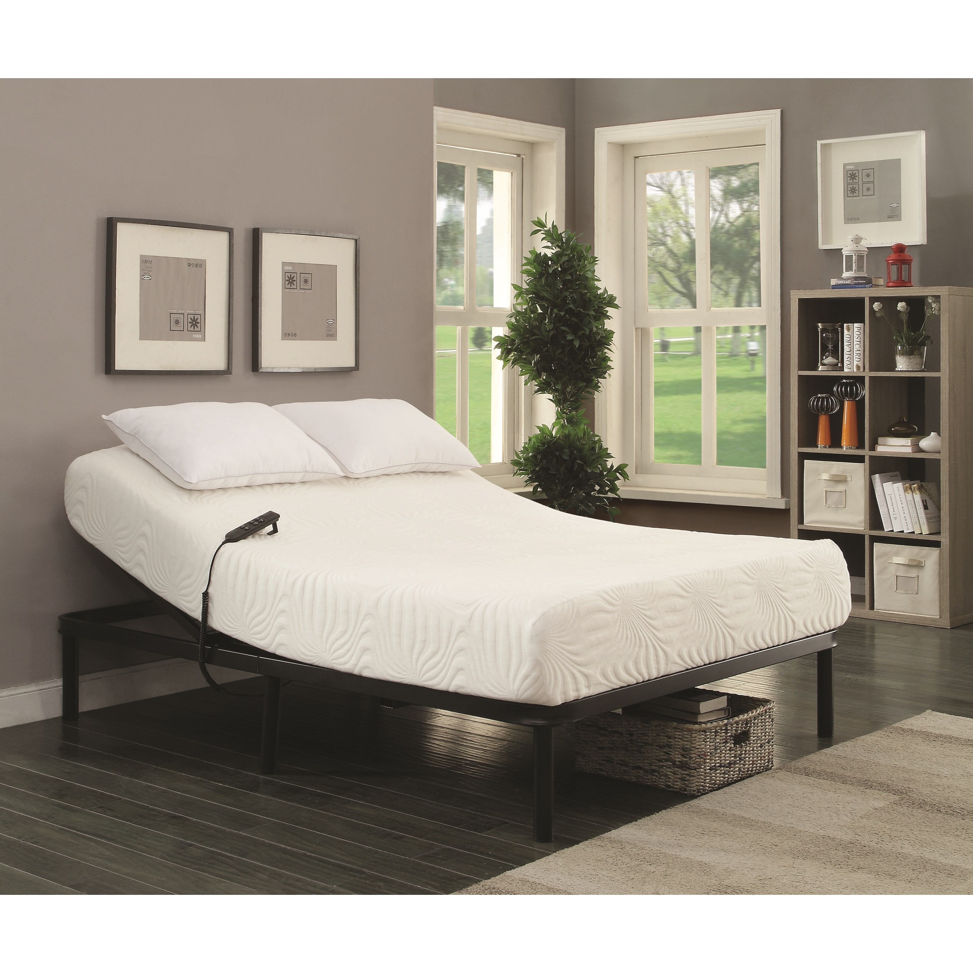 Motorized adjustable online bed frame
